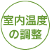 室内温度の調整